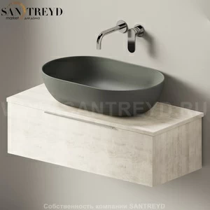 Flaminia BOX Настенная тумба для раковины 85 см с 1 ящиком BX992.WR