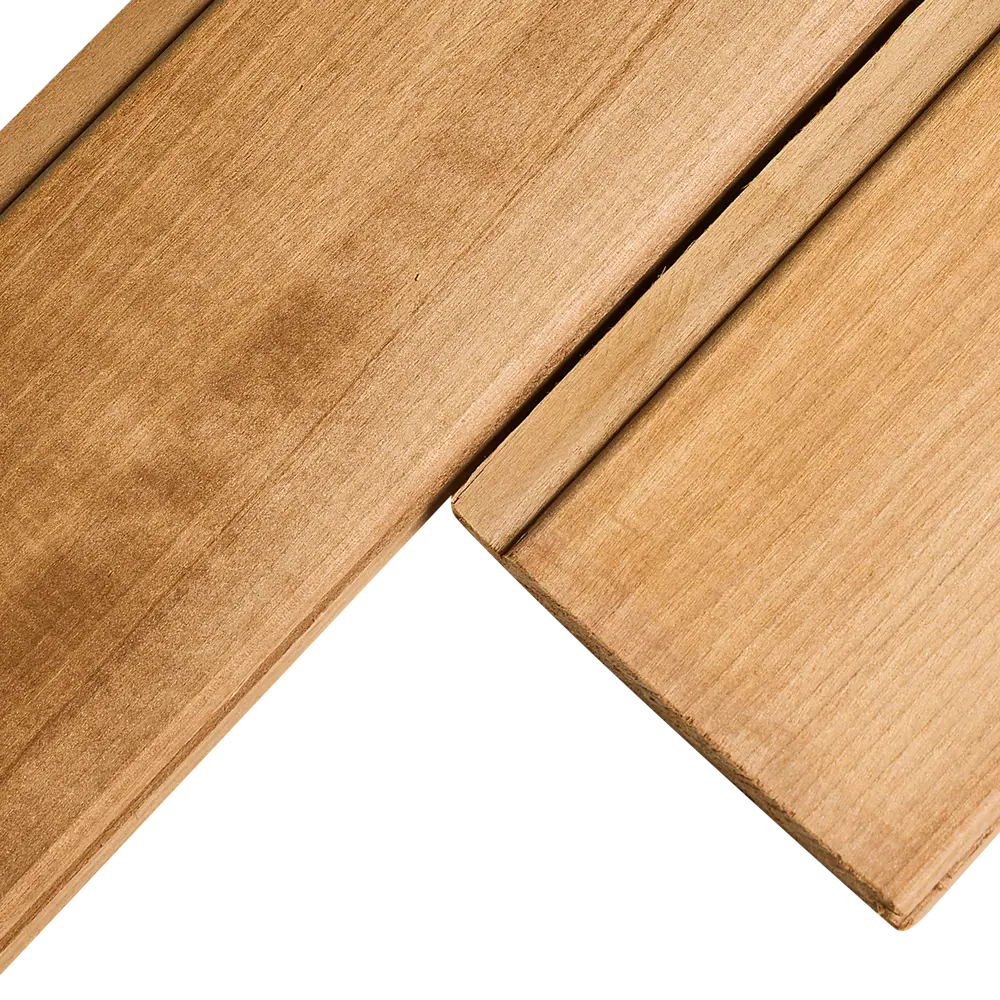 Вагонка Термо осина Сорт А несращенный 16x93x1000 мм 10шт Santreyd STLM-2186560 - Вид №1