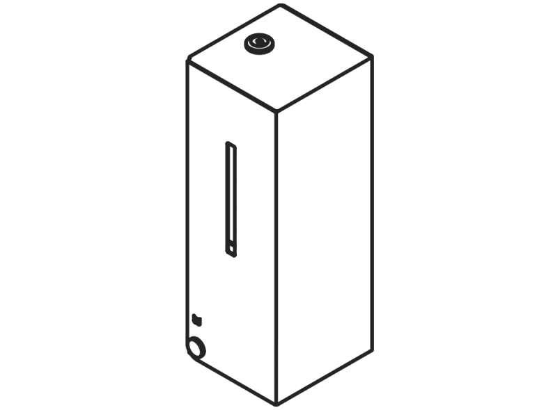 900.06.008XA Сенсорный дозатор дезинфицирующего средства HEWI System 900 - Вид №3