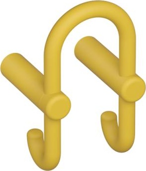 801.90B030 Двойной крючок для гардероба HEWI Edition matt | Polyamid  - Вид №15