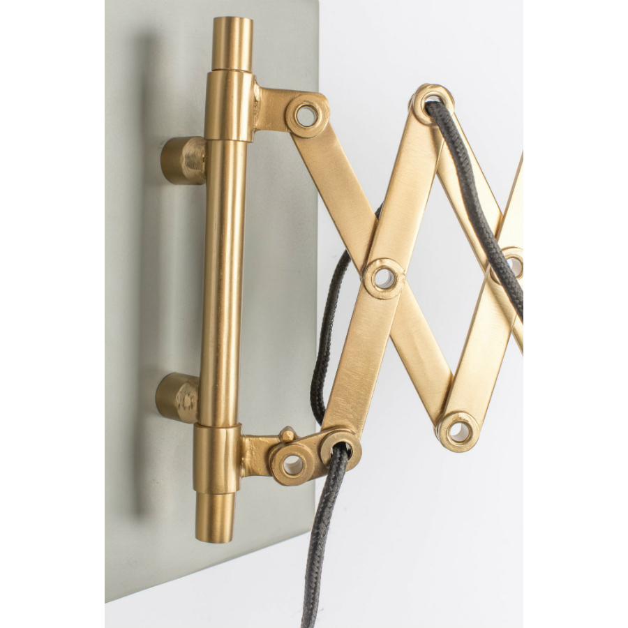 Лампа настенная Sarana, серая White Label Living 5400034 - Вид №4