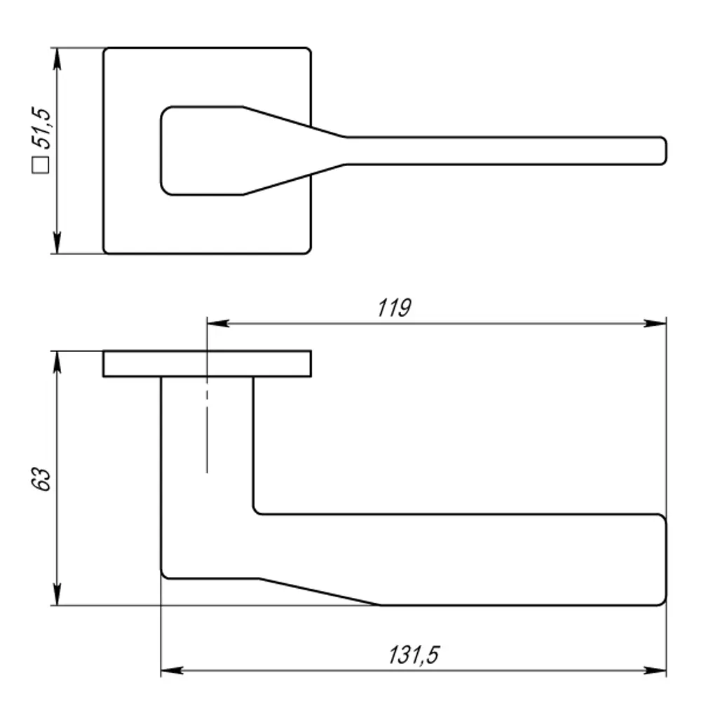 Дверные ручки Armadillo K.USS52.Grand WH-19, без запирания, цвет белый STLM-2087242 - Вид №2