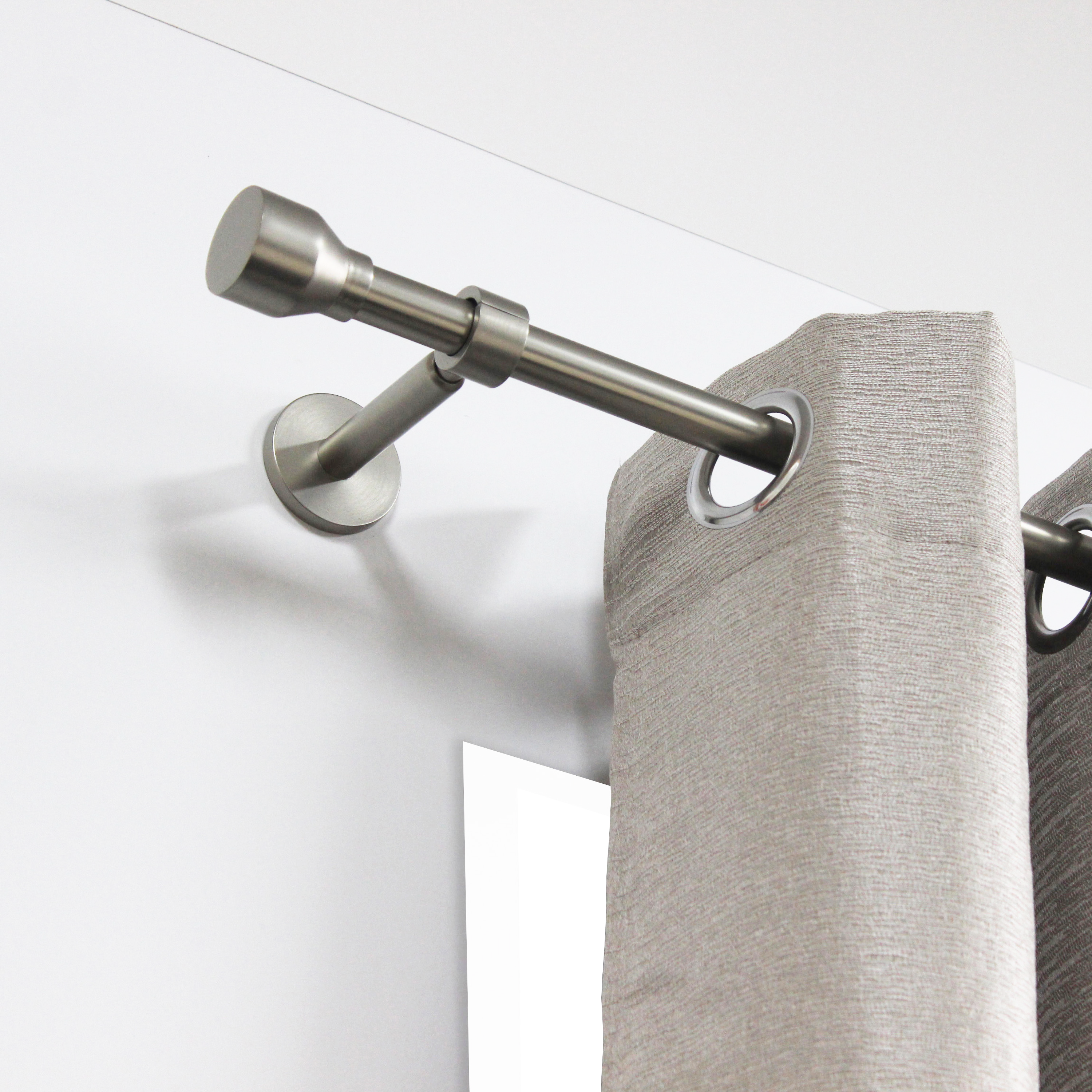 INSPIRE Наконечники Плаг для карнизов, металлические, 6 см, матовый никель, 2 шт 82549345 STLM-0029535 - Вид №4