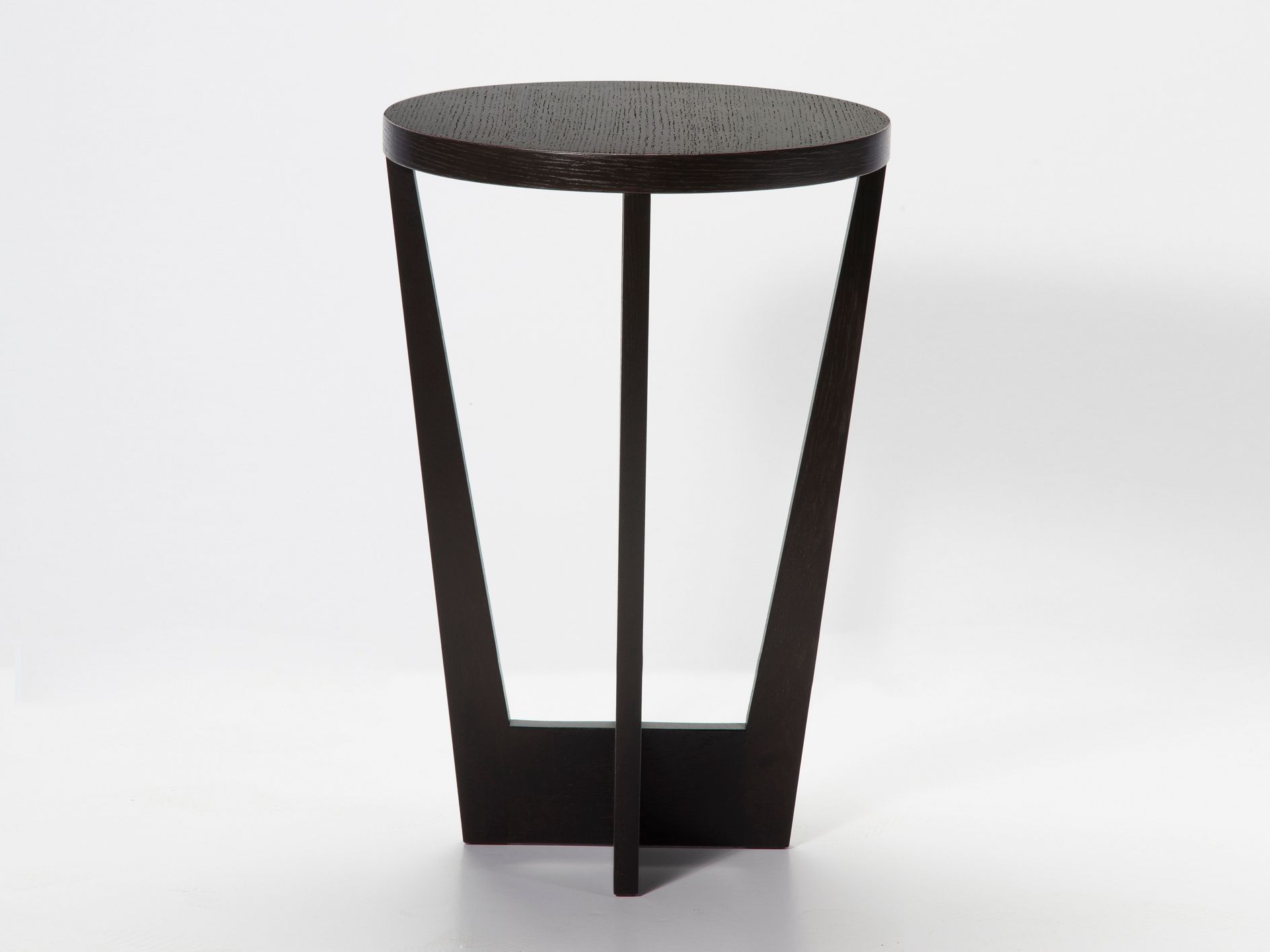 Высокий круглый журнальный столик из дуба для гостиной Duvivier Canapés BARRY ARCH-00120944