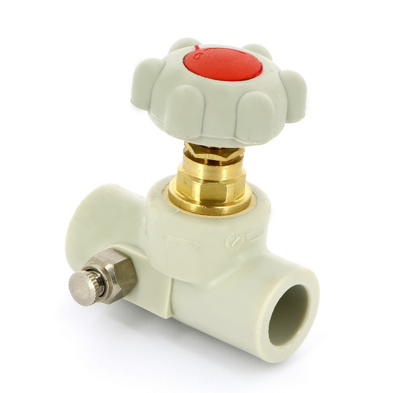 Вентиль сварка со сливным клапаном полипропиленовый FV-PLAST 20 305020