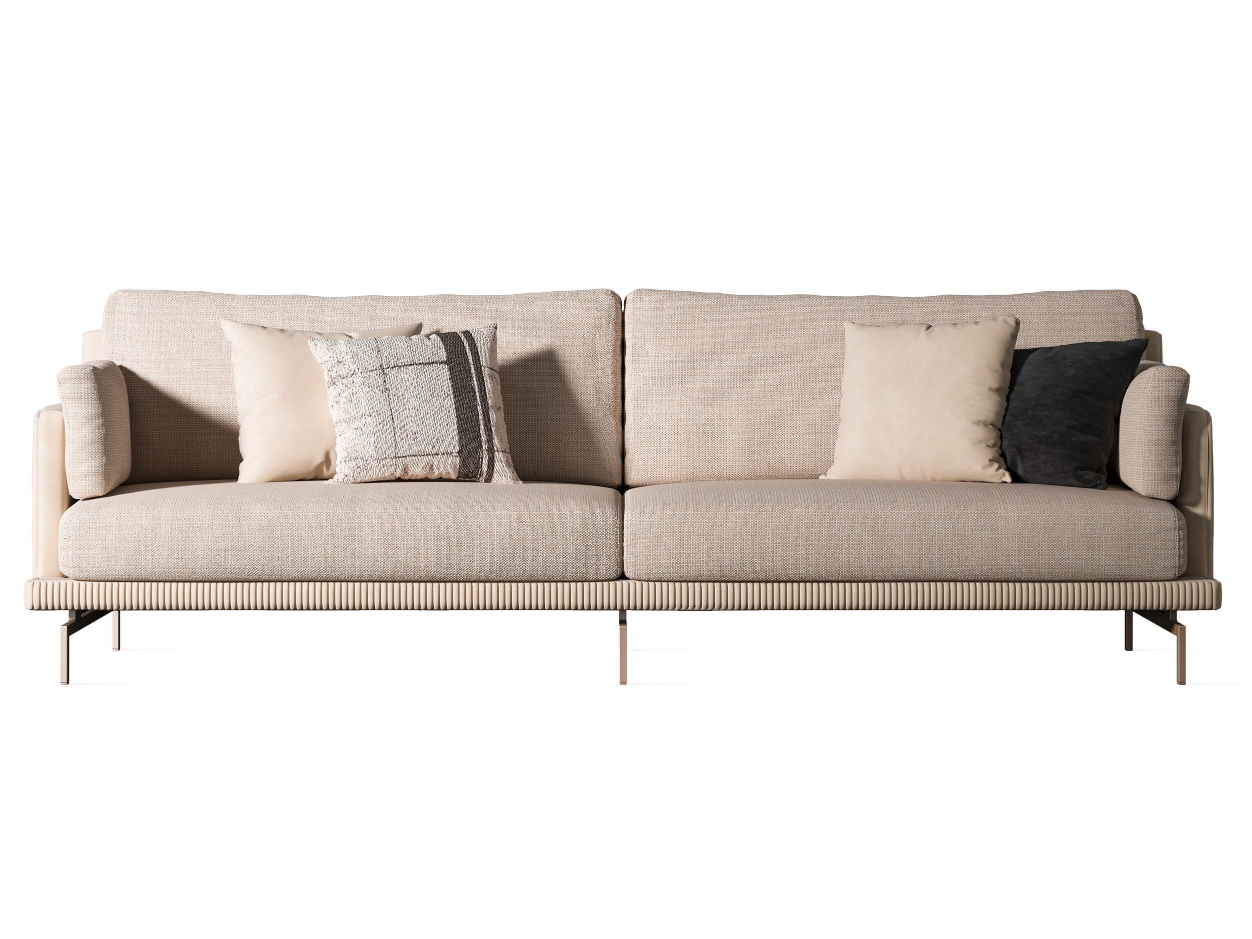 4-местный диван из нубука и ткани CPRN HOMOOD Cocoon ARCH-00113061