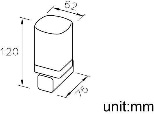 JUSTIME Настенный держатель для зубных щеток из фарфора Mark 6909-30-80cp - Вид №1