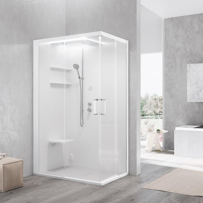NOVELLINI Многофункциональная угловая душевая кабина Skill sun-id-1389662 - Вид №2