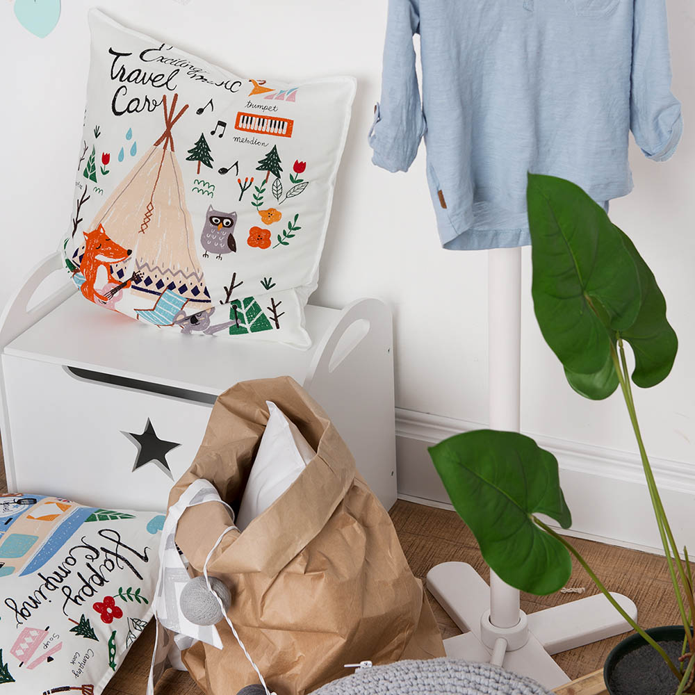 Детский сундук для игрушек белый со звездочкой VAMVIGVAM  282037 Белый;черный Santreyd  - Вид №4