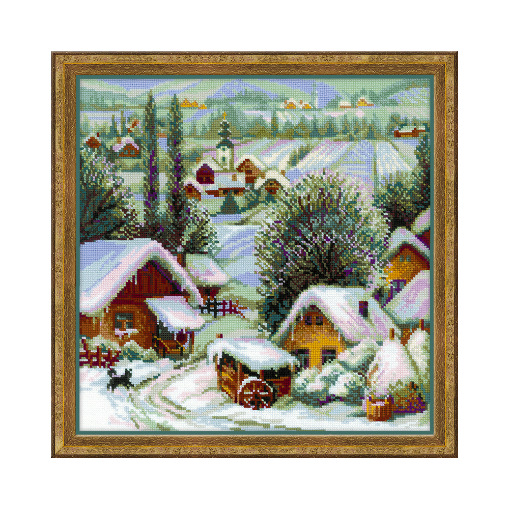 1670 Набор для вышивания Сербское село 40 х 40 см RIOLIS Сотвори Сама 