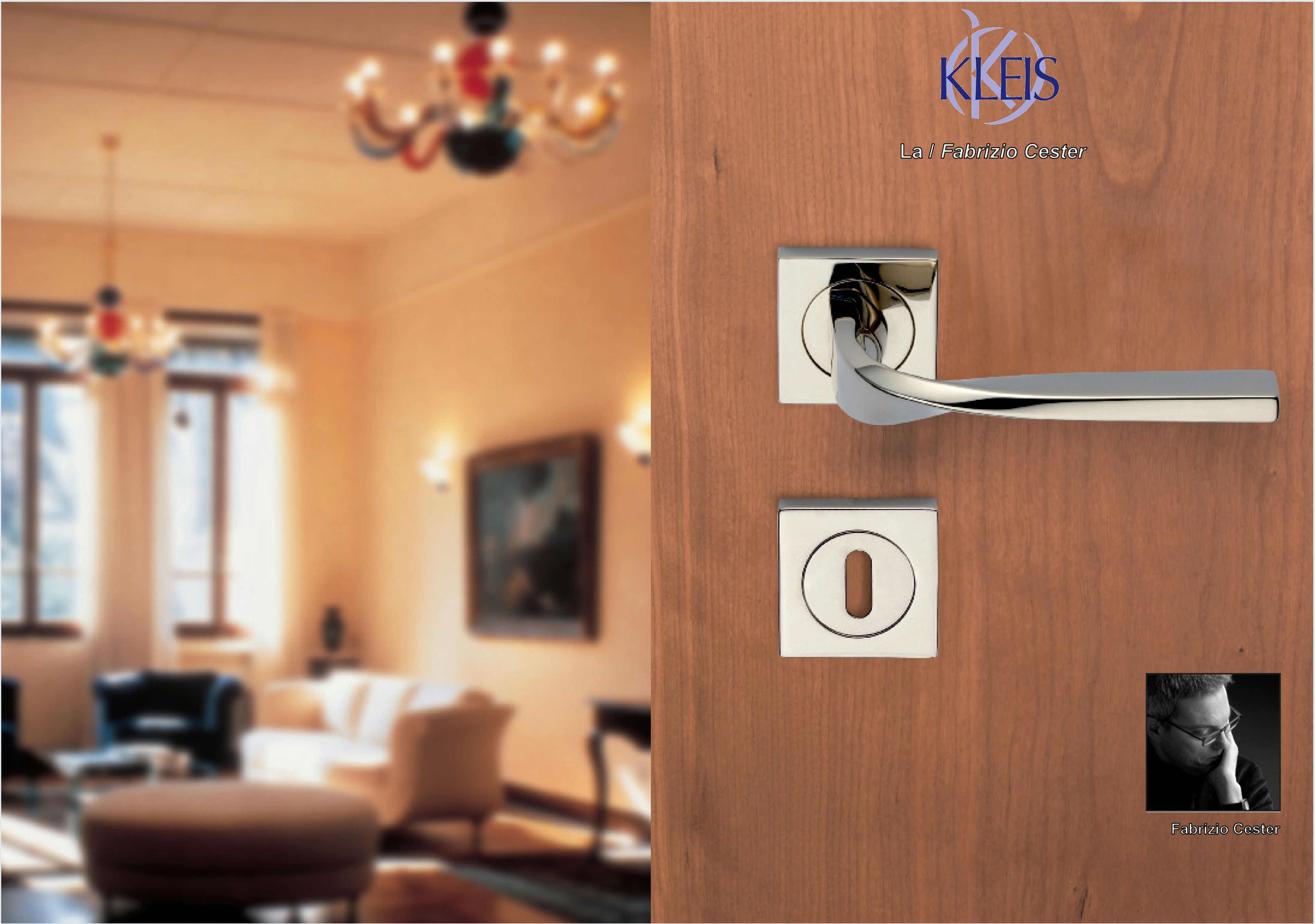 Латунная ручка на розетке KLEIS ARCH-00050289