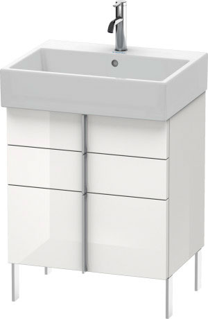 VA658500909 Vero Air Тумбочка напольная Светло-голубой матовый декор Duravit - Вид №2