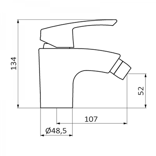 Смеситель для биде PREMIER GRB MIXERS 50711500  - Вид №1