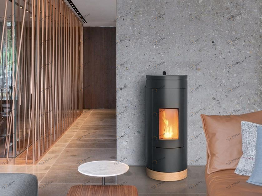 Пеллетная печь для воздушного отопления Pellet Santreyd sun-id-1492299