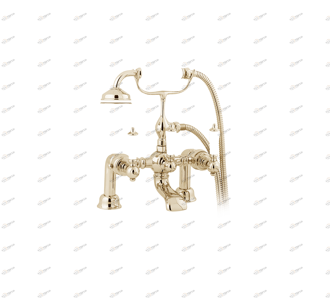 Gentry Home Смеситель для раковины мостик на 2 отверстия 200мм Berkeley Incalux GH101845 