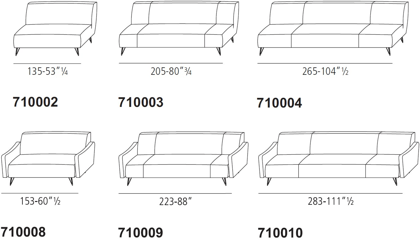 Vibieffe Диван из ткани или кожи 710 pop sun-id-1379846 - Вид №5