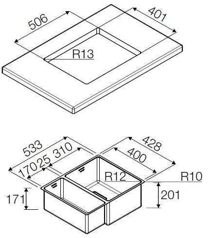 Мойка кухонная овальная Fulgor Milano sun-id-1348164 - Вид №1