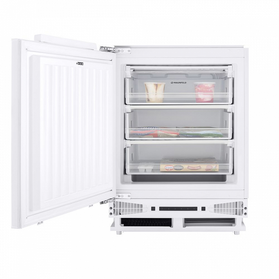 MBFR88SW Морозильник встраиваемый / однокамерный морозильник. тип установки: встраиваемый.общий/полезный объем, л: 99/95. управление: электронное.класс энергопотребления: a+. тип хладогента: r600a. климатический класс: n-st. перенавешиваемые двери. антиба Santreyd 