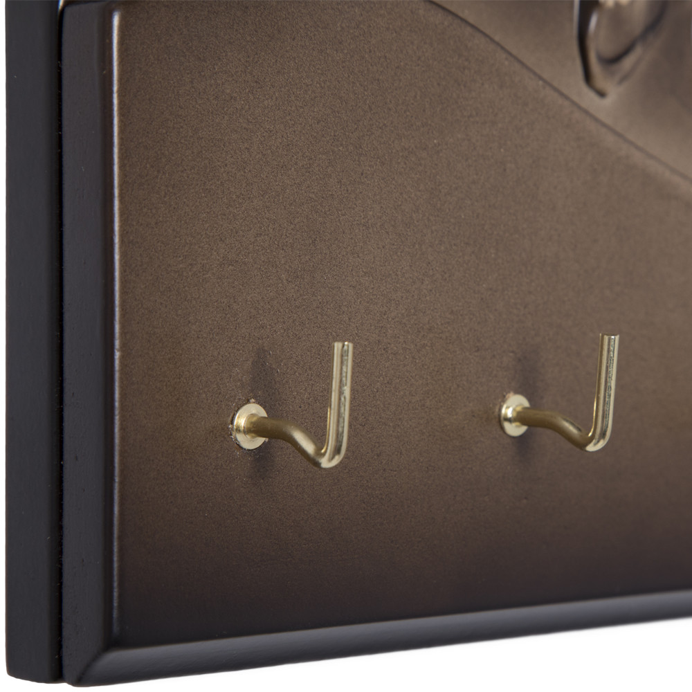 73001 Полка-ключница Терра Бранч Каштан Амбер BOGACHO 4627179659554 - Вид №5