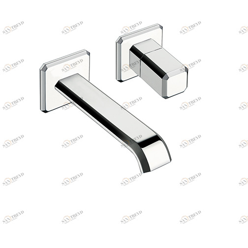 CRIIT257 Смеситель для раковины настенный REGULAR внешние части для CRICS200 (правая сторона) - CRICS201 (левая сторона) со сливом Up & Down 1 "1/4 Cristina Rubinetterie 