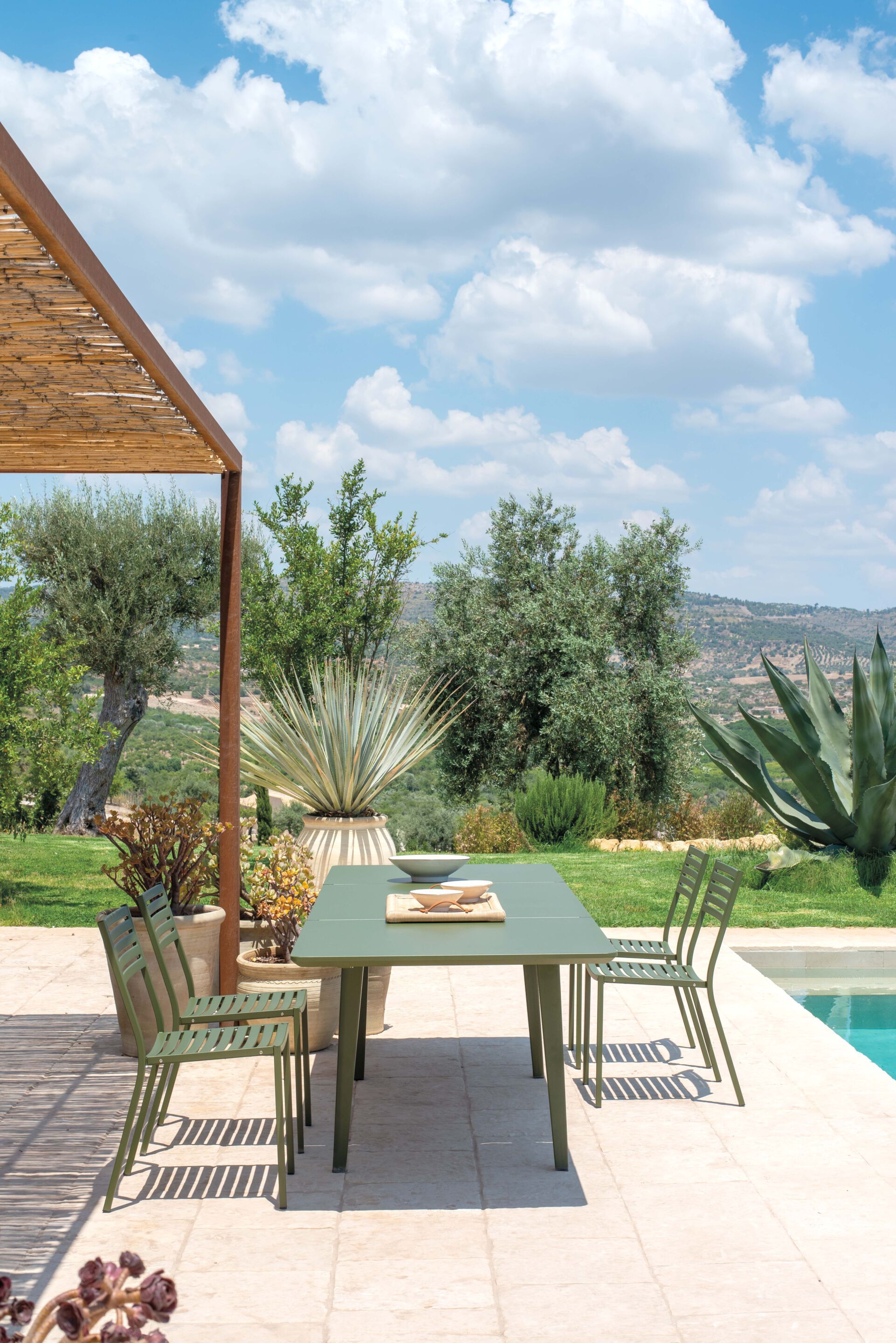 Стальной штабелируемый садовый стул emu знак ARCH-00013650 - Вид №2