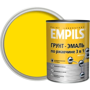 Грунт-эмаль по ржавчине 3в1 Empils PL гладкая цвет желтый 0.9 кг