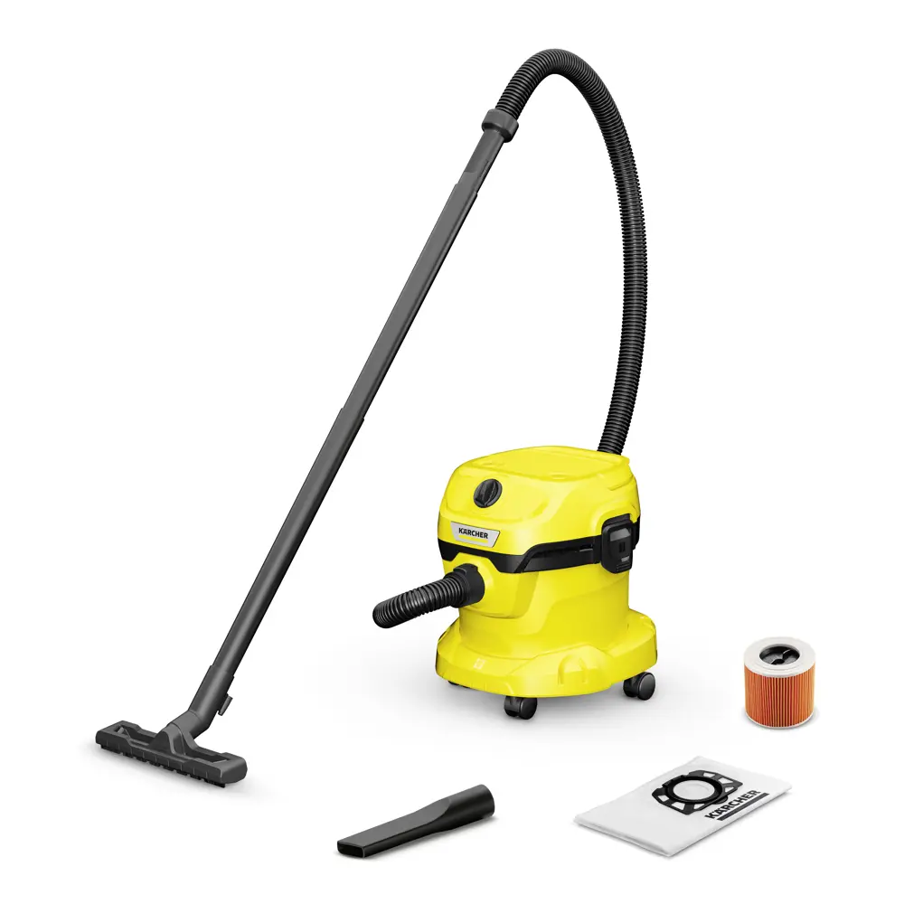 Пылесос строительный Karcher WD 2 PLUS V-12/6/18/C, 1000 Вт, 12 л STLM-2057546