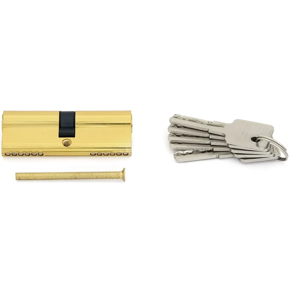 Цилиндр Palladium C ET PB, 40x40, ключ/ключ, цвет золотистый 82605187 STLM-2048263  - Вид №1
