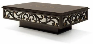 Carpanese Home Низкий деревянный журнальный столик с вещевым ящиком Heritage 6032