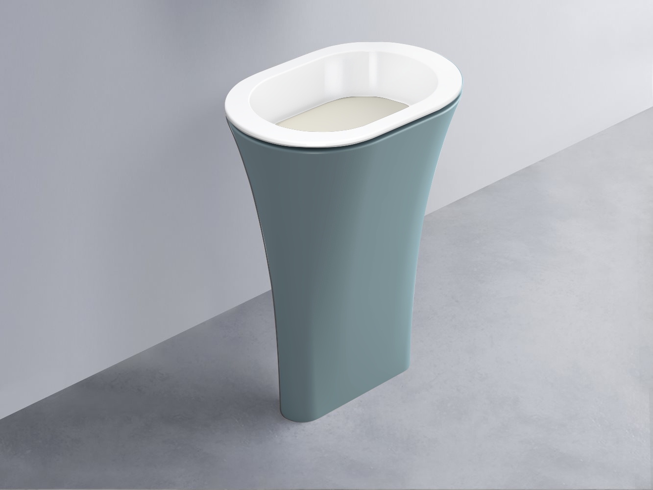 AMLA65-BL+AMPILO-TL+AMCOLO-PL Раковина Amedeo Ovale отдельностоящая cielo Enjoy + Amedeo Ceramica Cielo