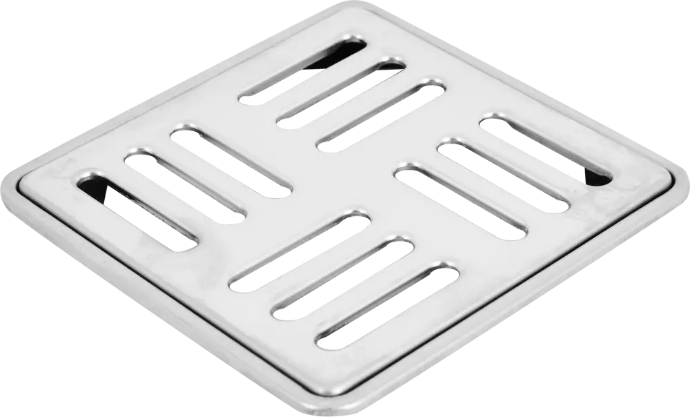 Решетка для душевого трапа Ани Пласт 120x120 мм из нержавеющей стали 86395288