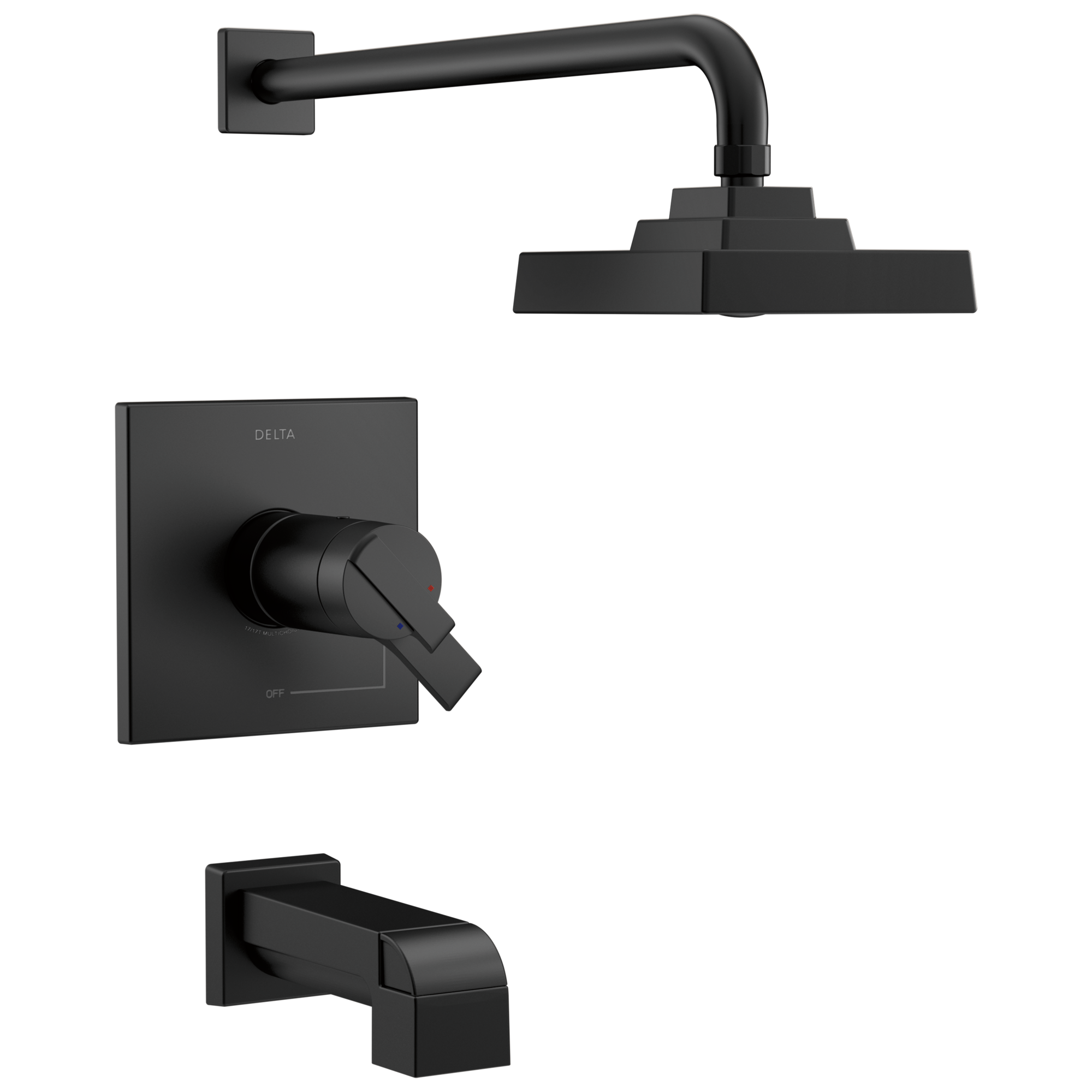 T17T467-BL Ванна и душевая панель TempAssure® серии 17T Delta Faucet Ara Матовый черный