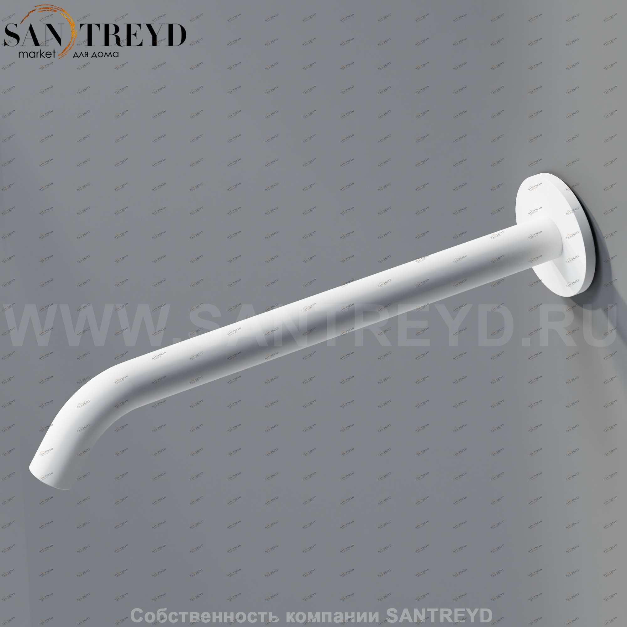 Настенный смеситель 30 см MET026Z FEZ для раковины белый матовый Agape MET026RZ