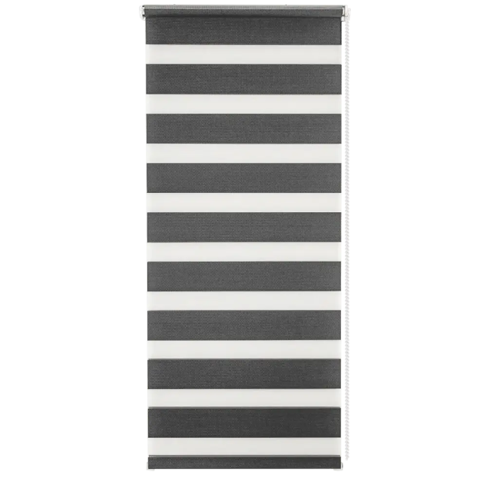 Штора рулонная день-ночь Silver 50x160 см графит MIAMOZA Д/Н SILVER STLM-2156627