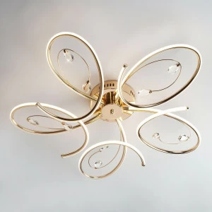 Потолочный светодиодный светильник Eurosvet Saona 90099/5 золото EUROSVET SAONA 223451 Золото