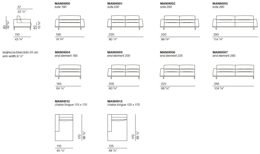 Bodema 3-х местный кожаный диван Manhattan sun-id-1425896 - Вид №3