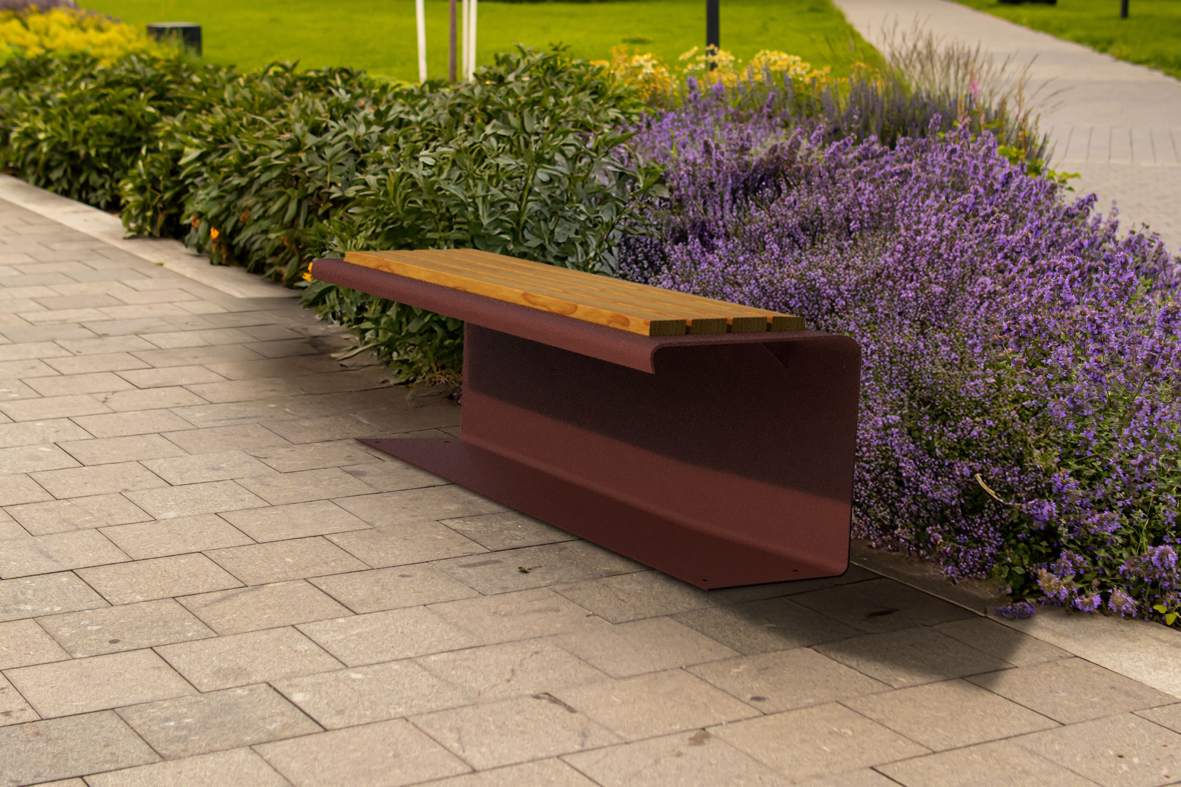 Деревянная скамья без спинки Studio Città MOLLA WOOD ARCH-00112305 - Вид №1