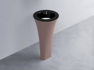 AMLA45-N+AMPILT-BL+AMCOLT-CP Раковина Amedeo Tondo отдельностоящая cielo Enjoy + Amedeo