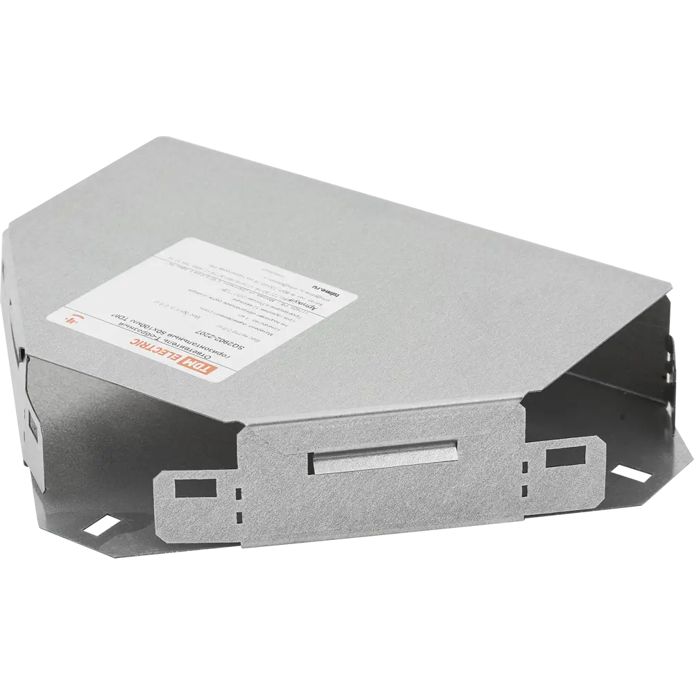 Ответвитель для кабель-канала горизонтальный TDM Electric 100x50 мм цвет серый STLM-2211781 - Вид №1