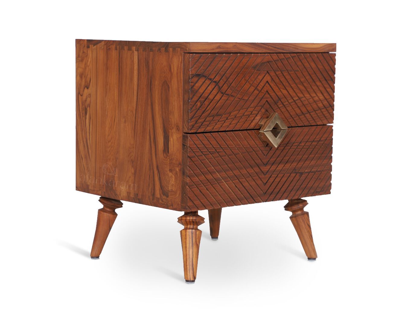 Тумбочка из тикового дерева с ящиками Alankaram UBIN ARCH-00152893