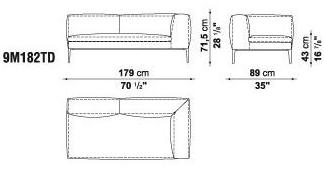 B&B Italia Секционный угловой диван в коже Michel sun-id-1423075 - Вид №14
