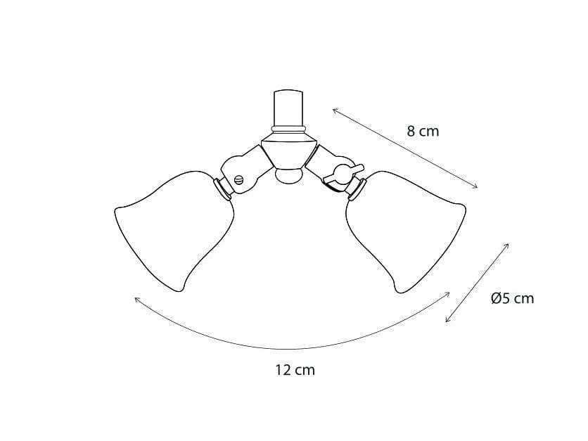 Латунь регулируемый светодиодный прожектор Authentage Lighting Fleure Twin ARCH-00056332