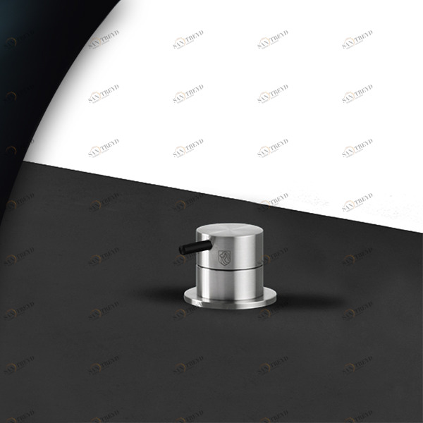 Смеситель для раковины сталь матовая с чёрной ручкой Toki Radomonte TKI12SCIL22