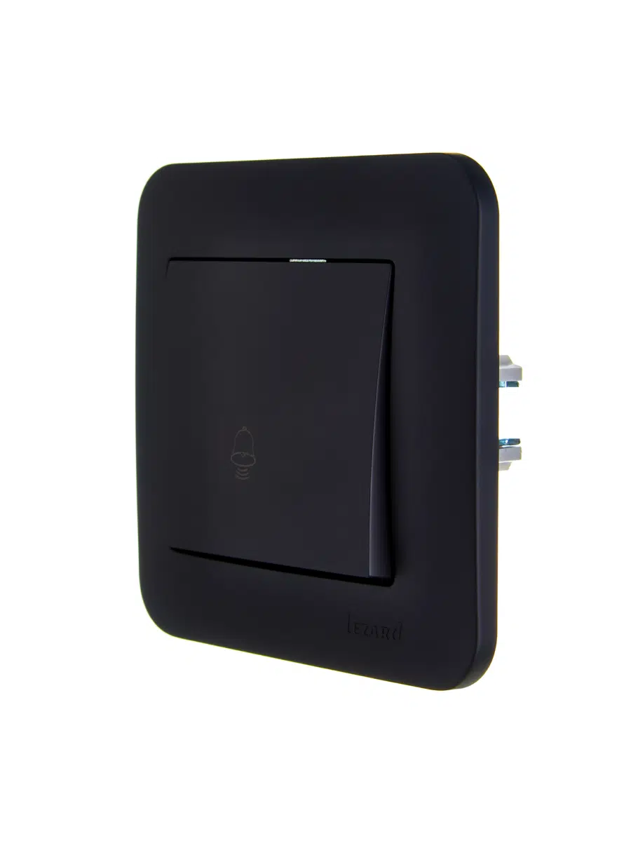 ASTI Кнопка звонка чёрный бархат LEZARD 7081-4242-103 - Вид №2