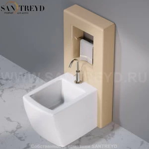 C302VX.110 Настенный керамический шкаф для биде напольное WALL A. e T. Italia