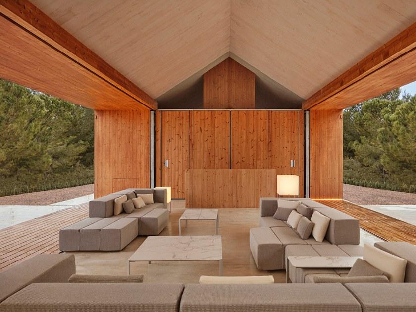 VONDOM Садовый диван из модульной ткани Tablet sun-id-1411241 - Вид №2