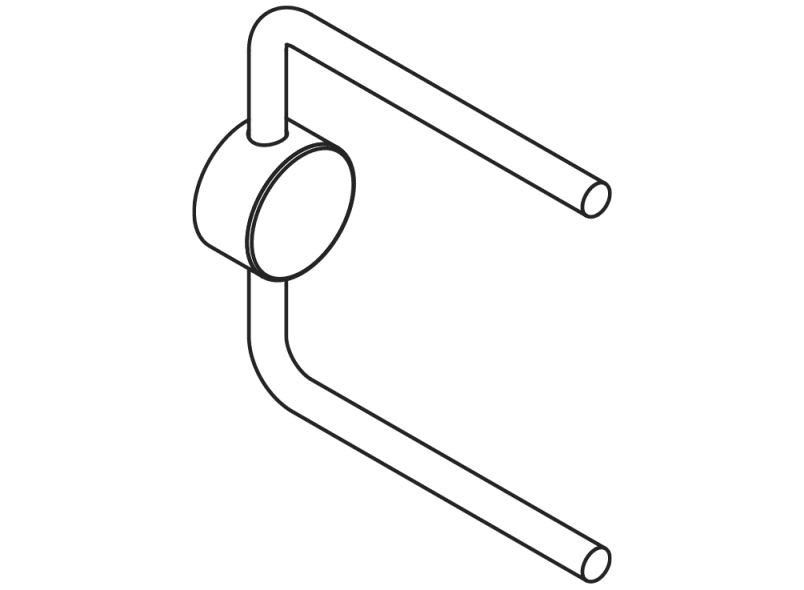 815.21.31060 Запасной держатель бумаги, двойной HEWI WC-Accessoires  - Вид №2