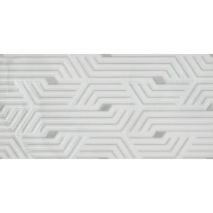 Вставка настенная Axima Комо D2 25x50 см глянцевая цвет белые линии