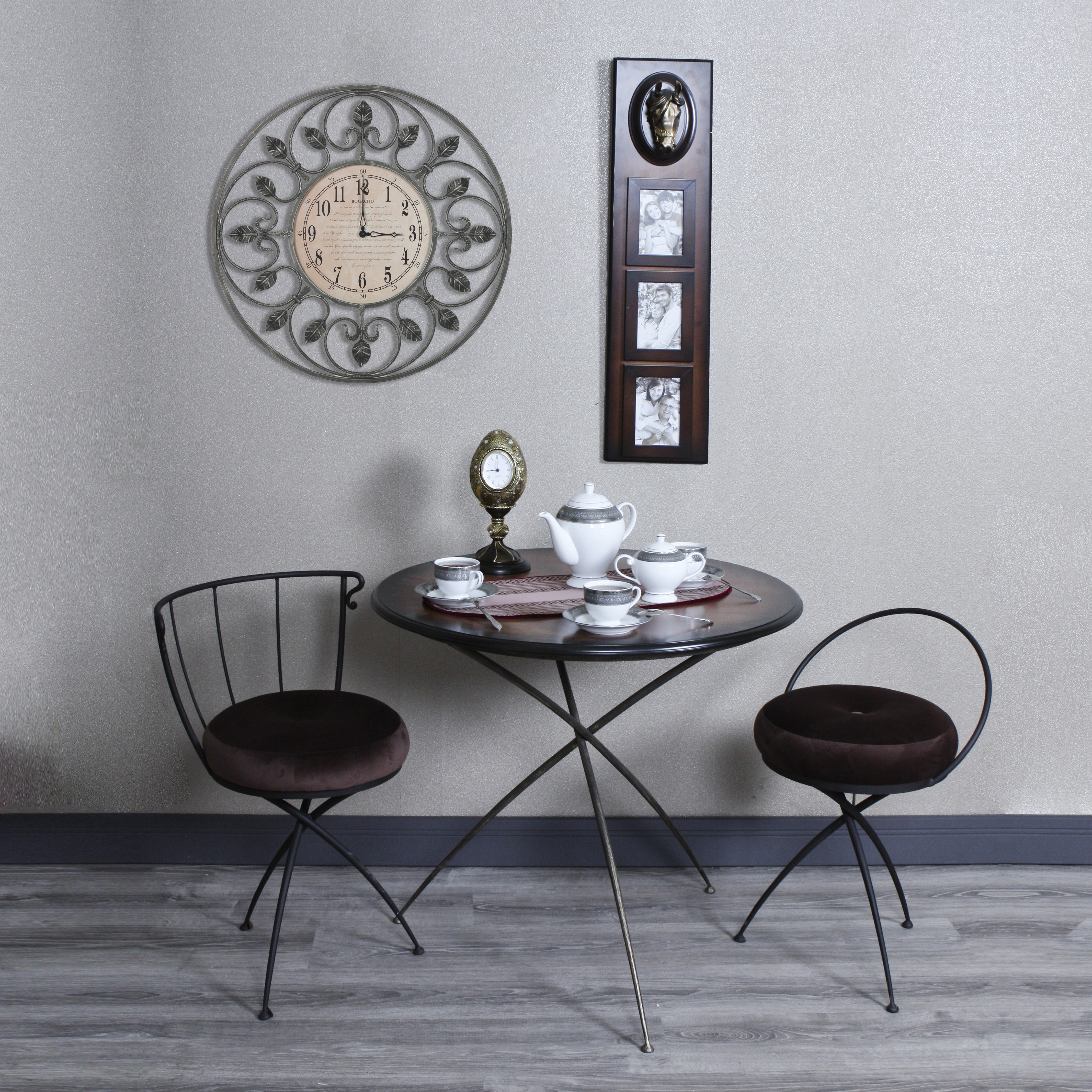 47008 Часы настенные London Time малые Амбер BOGACHO 4627138240977 - Вид №1