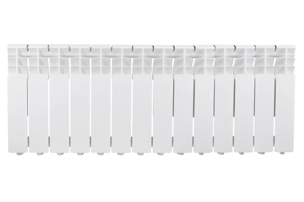 MONLAN Алюминиевый радиатор 14 секций белый 350/80 боковое подключение 89356048